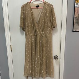 Torrid Gold Midi Dress